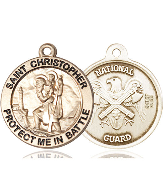 14kt Gold St. Christopher Medal