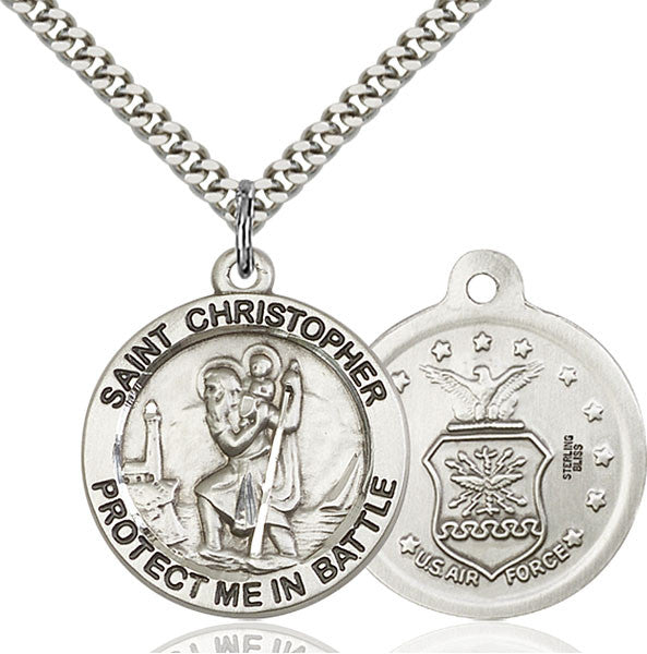 Sterling Silver St. Christopher Pendant