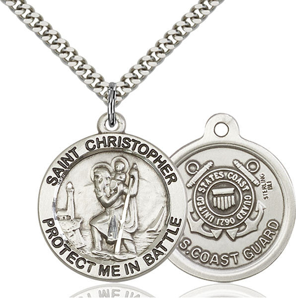 Sterling Silver St. Christopher Pendant