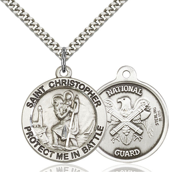 Sterling Silver St. Christopher Pendant