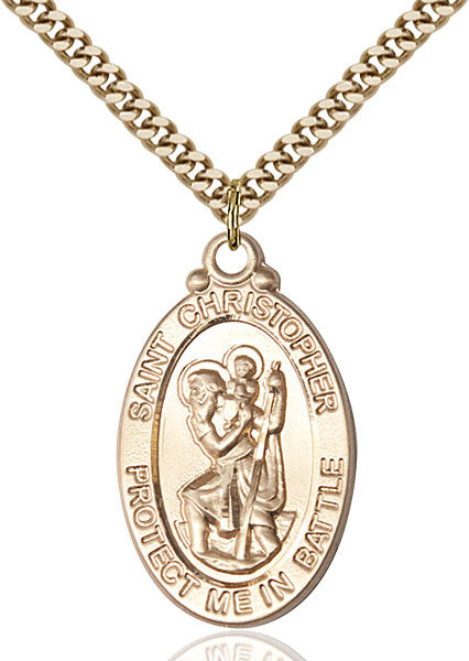 Gold Filled St. Christopher Pendant