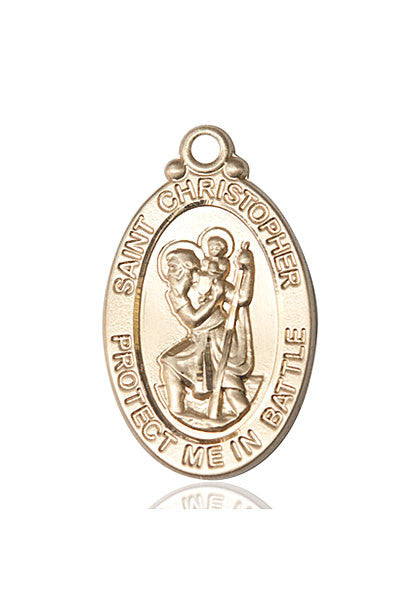 14kt Gold St. Christopher Medal