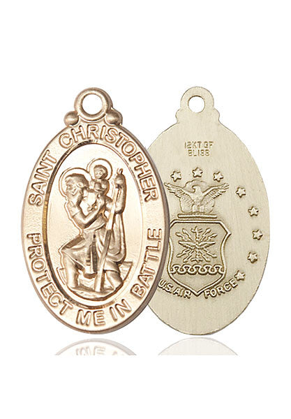 14kt Gold St. Christopher Medal