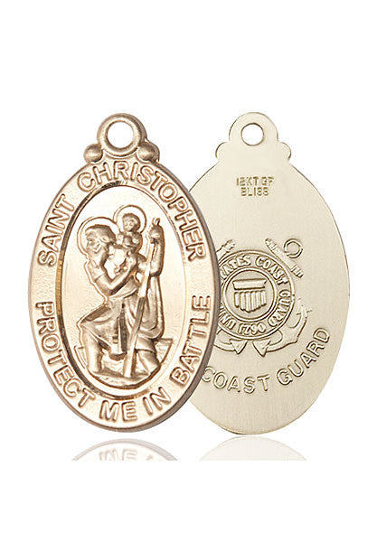 14kt Gold St. Christopher Medal