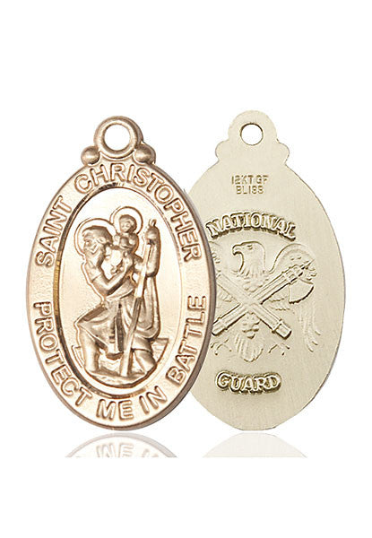 14kt Gold St. Christopher Medal