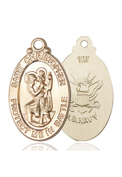 14kt Gold St. Christopher Medal