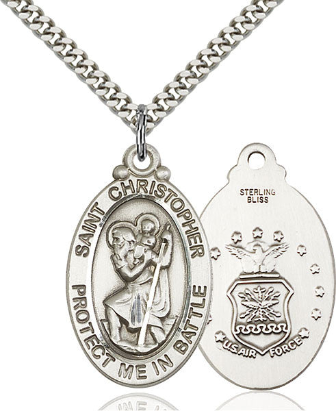 Sterling Silver St. Christopher Pendant