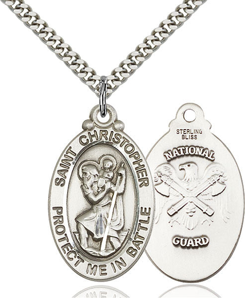 Sterling Silver St. Christopher Pendant