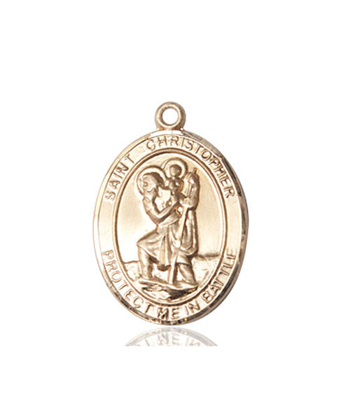 14kt Gold St. Christopher Medal