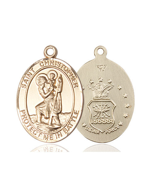 14kt Gold St. Christopher Medal