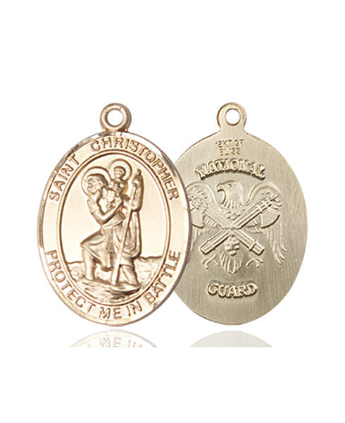 14kt Gold St. Christopher Medal