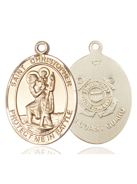 14kt Gold St. Christopher Medal