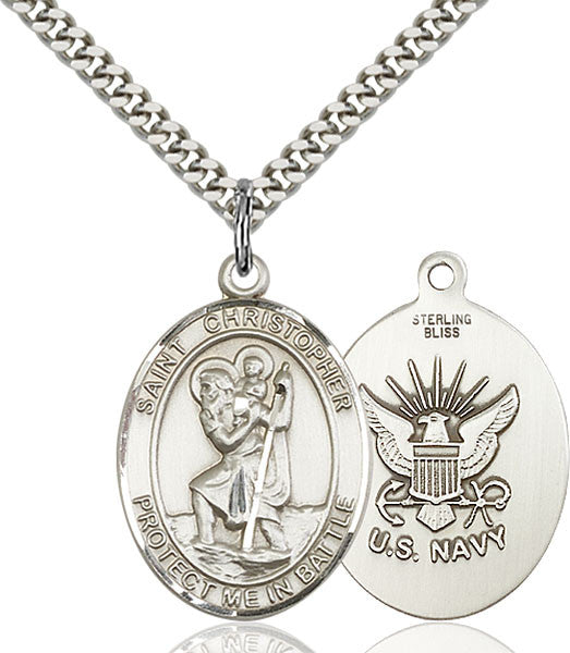 Sterling Silver St. Christopher Pendant