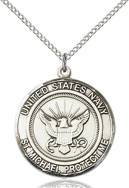 Sterling Silver NAVY/ST. MICHAEL Pendant
