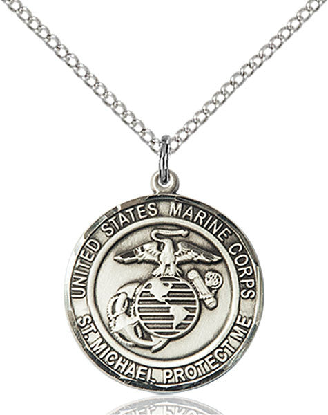 Sterling Silver MARINES/ST. MICHAEL Pendant