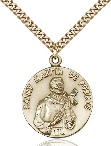 Gold Filled St. Martin de Porres Pendant
