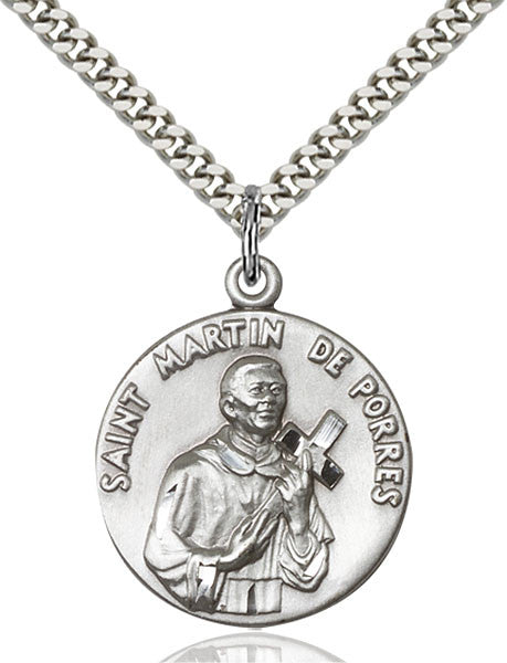 Sterling Silver St. Martin de Porres Pendant