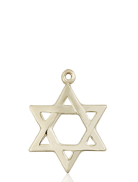14kt Gold Star of David Medal