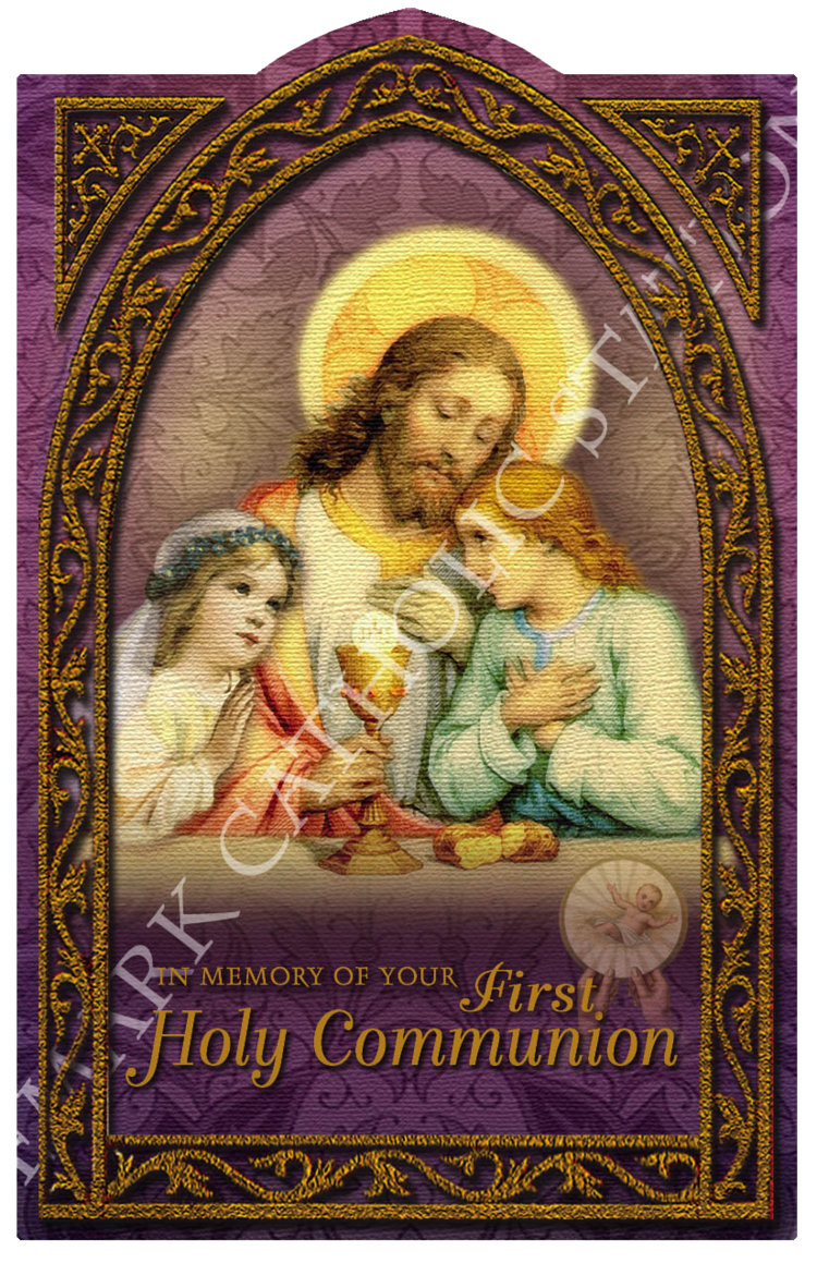 First Communion Holy Card