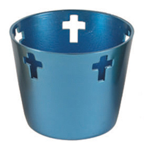 Aluminum Votive Holder Blue