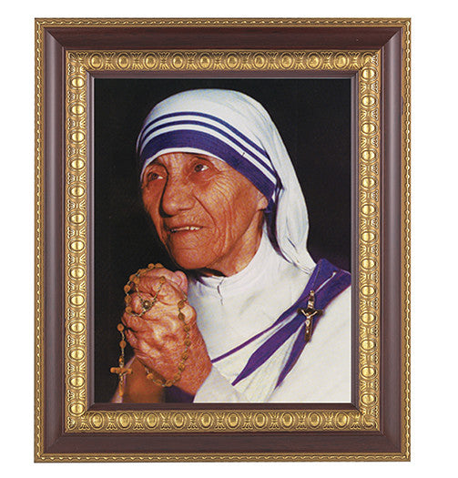 Madre Teresa enmarcada 10 x 12