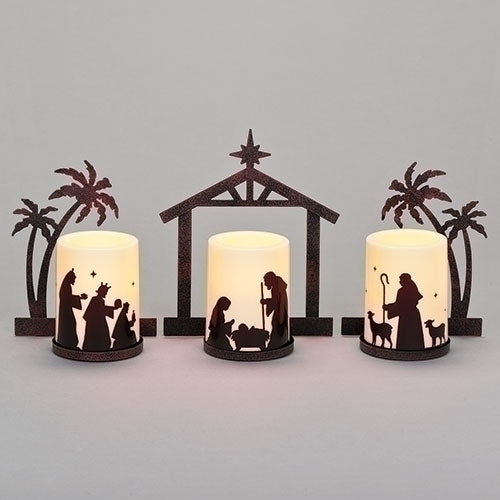 Holy Family LED Candle Set