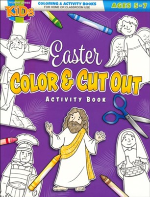 Libro para colorear y actividades - Pascua 5-7: Libro de actividades para colorear y recortar de Pascua