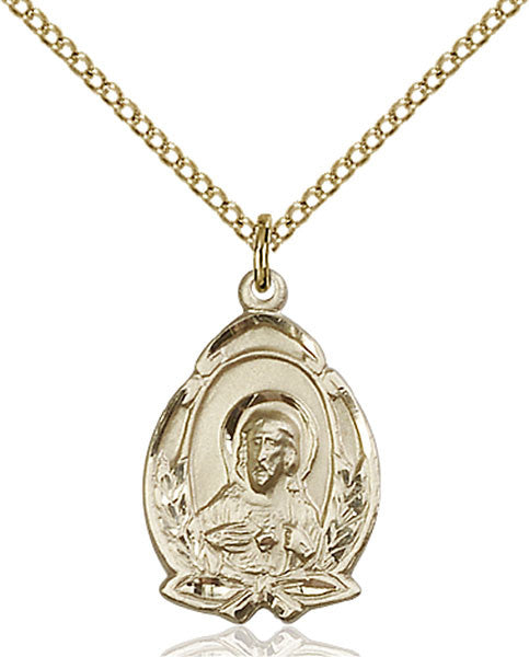 Gold Filled Scapular Pendant