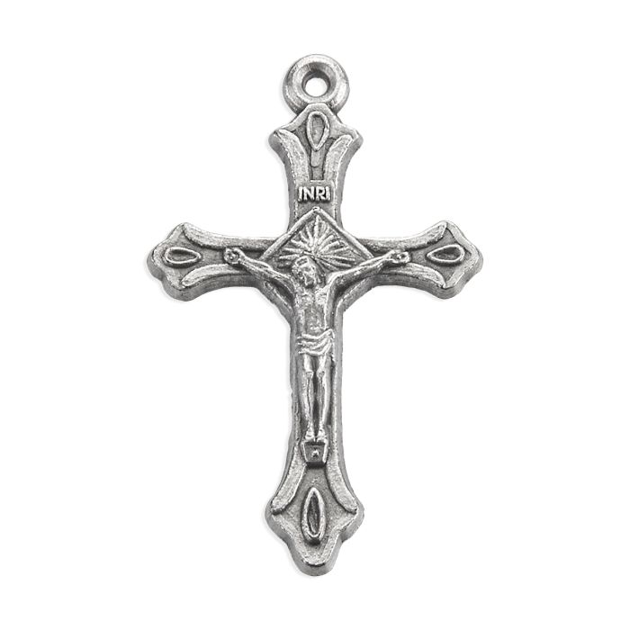 1" Oxidized Fancy Crucifix
