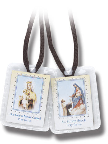 Laminated Scapular Brown String