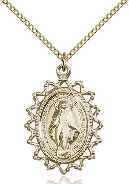 Gold Filled Miraculous Pendant