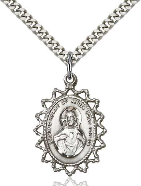 Sterling Silver Scapular Pendant