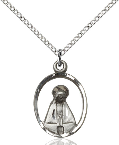Sterling Silver Madonna Pendant