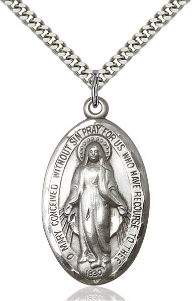 Sterling Silver Miraculous Pendant