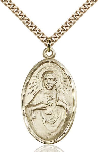 Gold Filled Scapular Pendant
