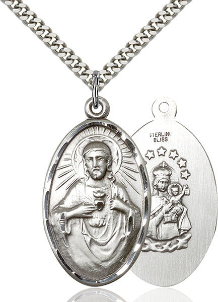 Sterling Silver Scapular Pendant