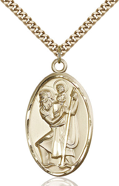 Gold Filled St. Christopher Pendant