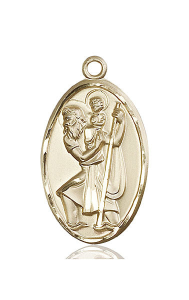 14kt Gold St. Christopher Medal