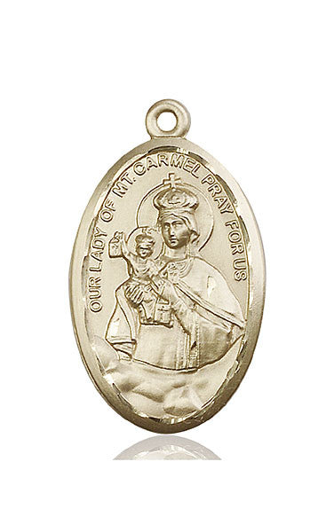 14kt Gold O/L of Mount Carmel Medal