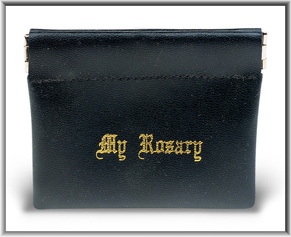 Black Snap Rosary Case