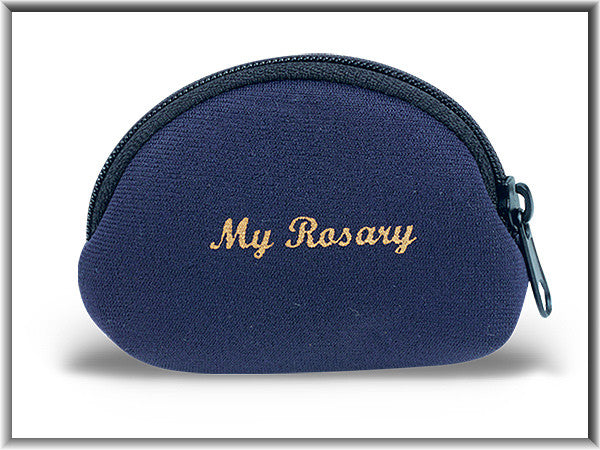 Blue Neoprene Rosary Case