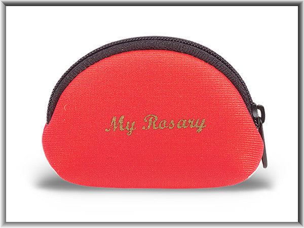 Red Neoprene Rosary Case