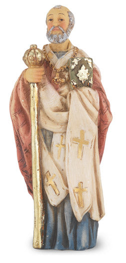 Estatua de San Nicolás en caja 