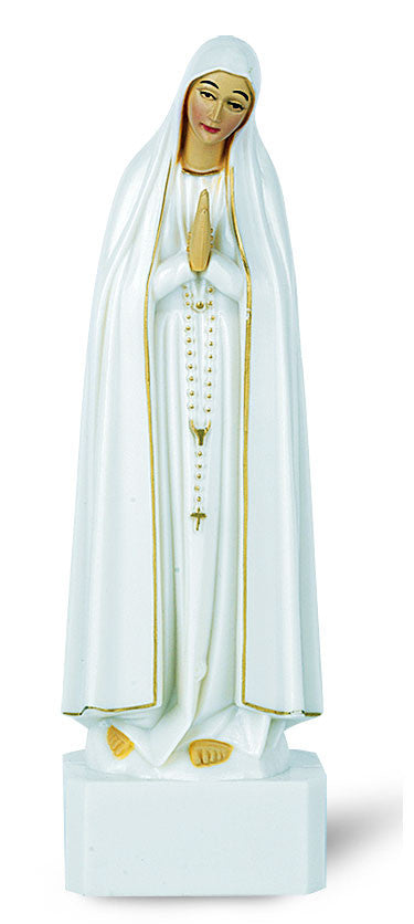Nuestra Señora de Fátima Estatua de Plástico 6"