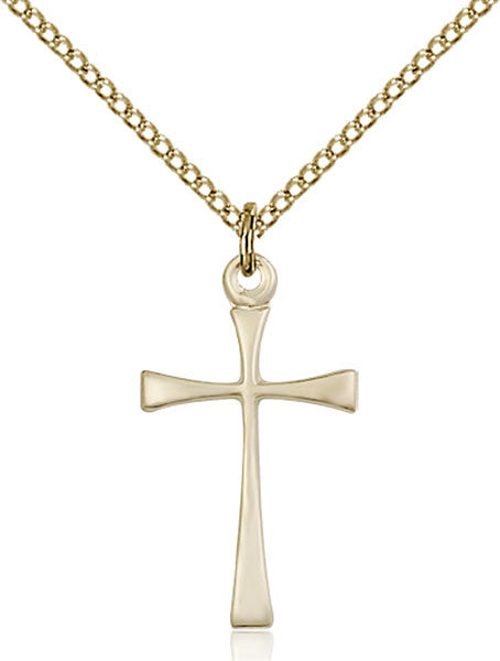 Colgante de cruz maltesa bañada en oro