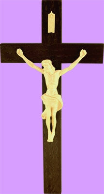 8" Wood Grained Cross
