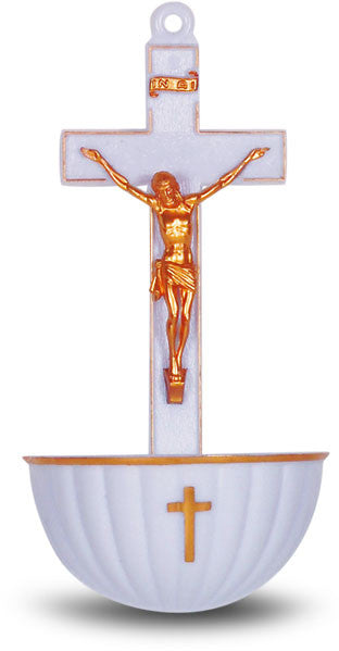 Crucifix Holy Water Font
