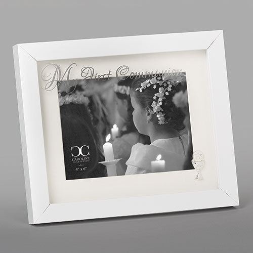 White First Communion Frame