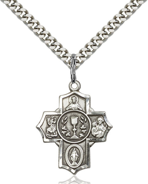 Sterling Silver Millennium Crucifix Pendant