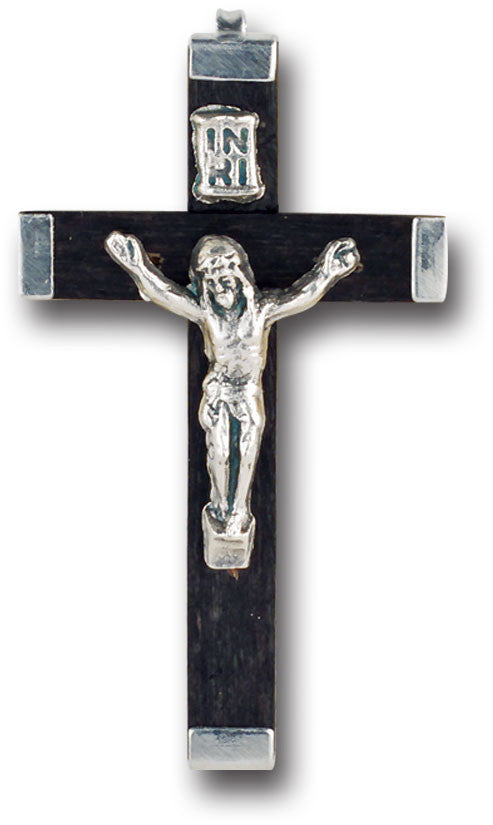 Black 2 1/2" Wood Crucifix